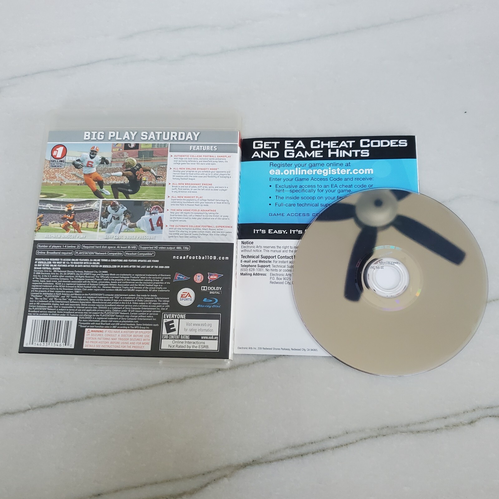 NCAA Football 09 PS3 PlayStation 3 – Complete CIB