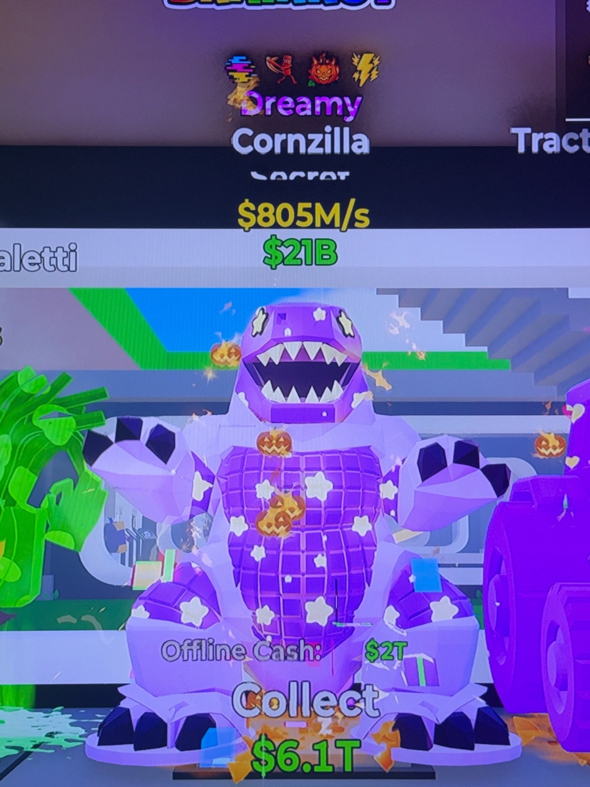 steal the brainrot dreamy cornzilla 805 m/s 4 traits