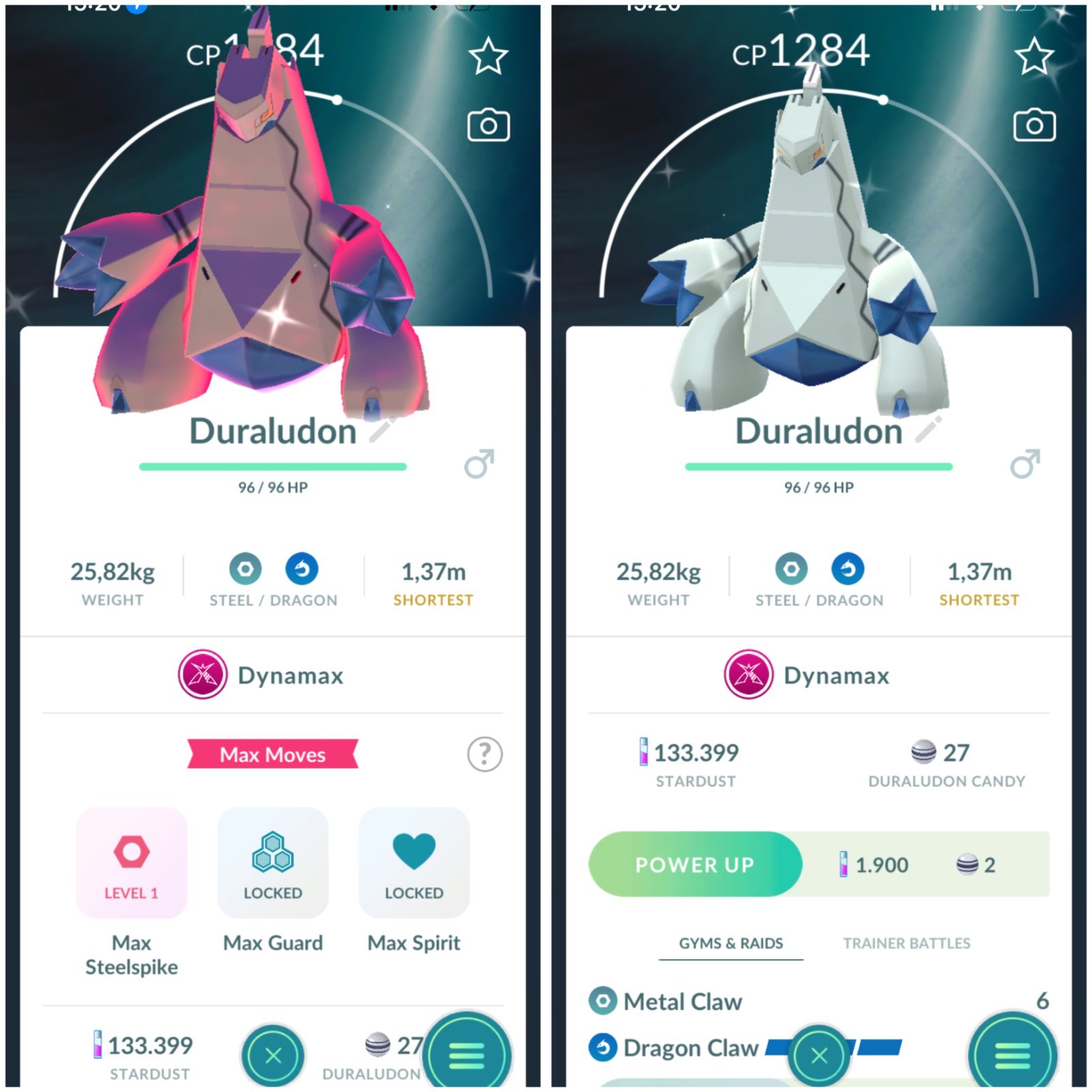 Shiny Dynamax Duraludon – Tr-de 1M stardust