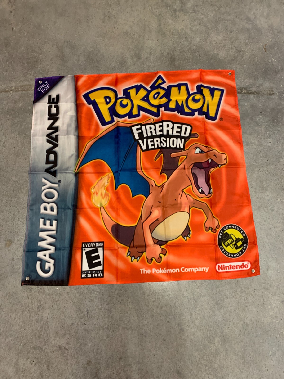 Pokemon Fire Red Version Custom Wall Flag Banner Tapestry 3 x 3 Ft, GBA