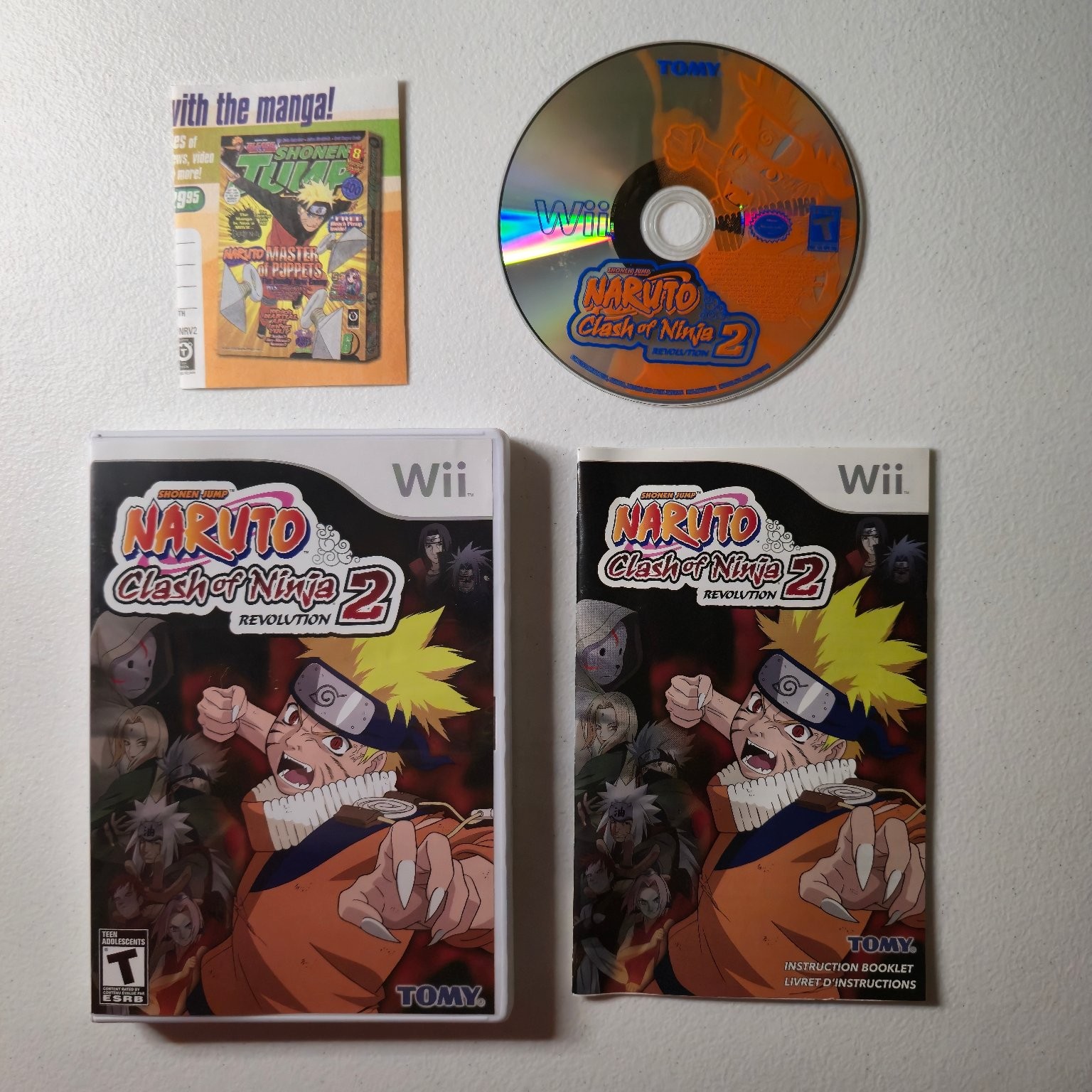 Naruto Clash of Ninja 2 Revolution Wii Video Game Multiplayer