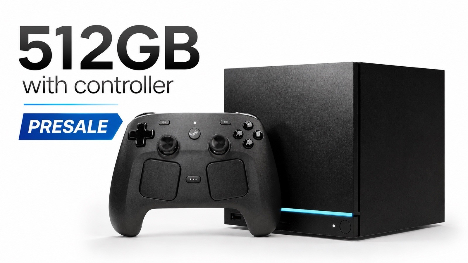 Steam Machine 512GB with Controller Valve PC – (512GB) – Presale