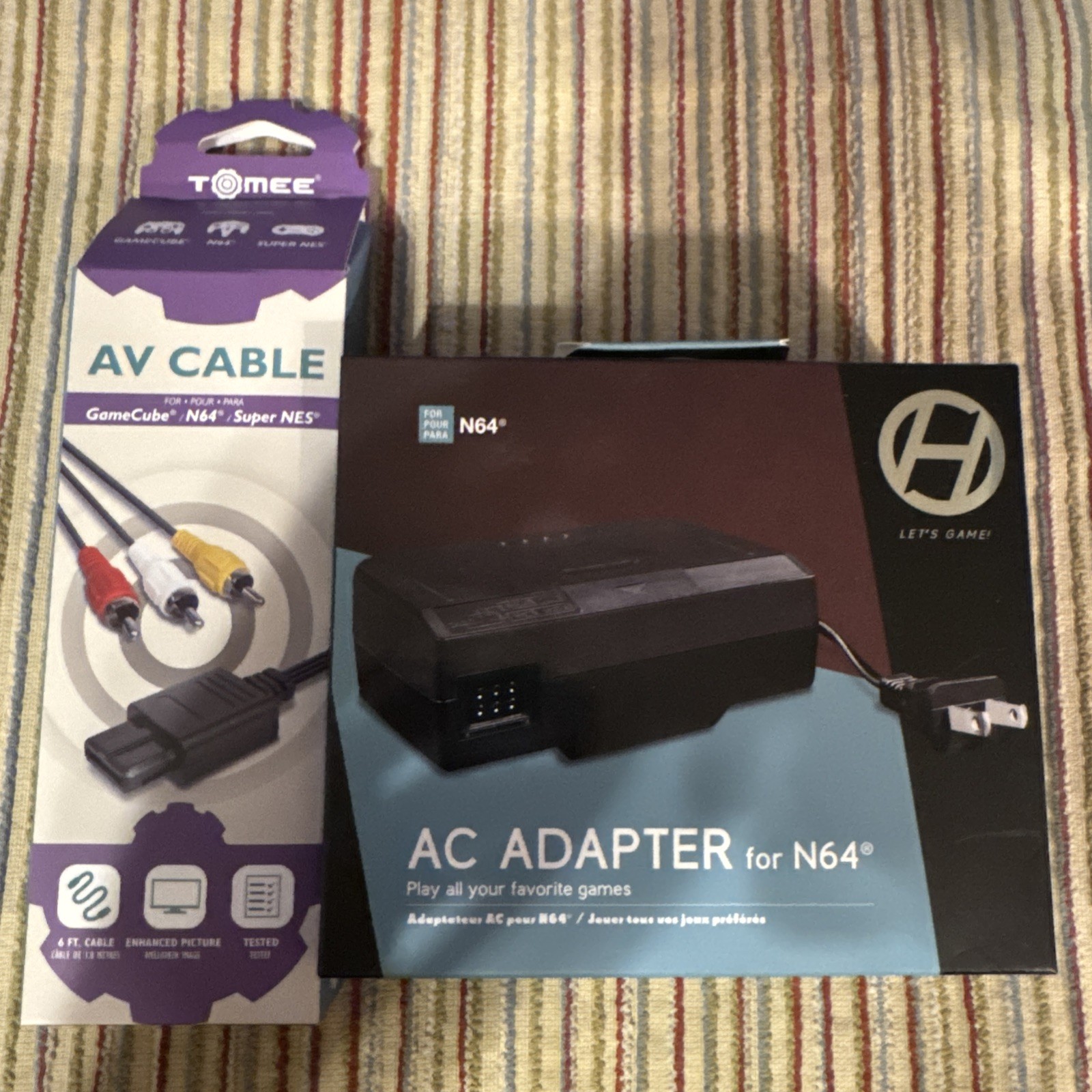 Hyperkin Nintendo 64 AC Power Adapter 110V – 245V for N64 And Av Cables In Box