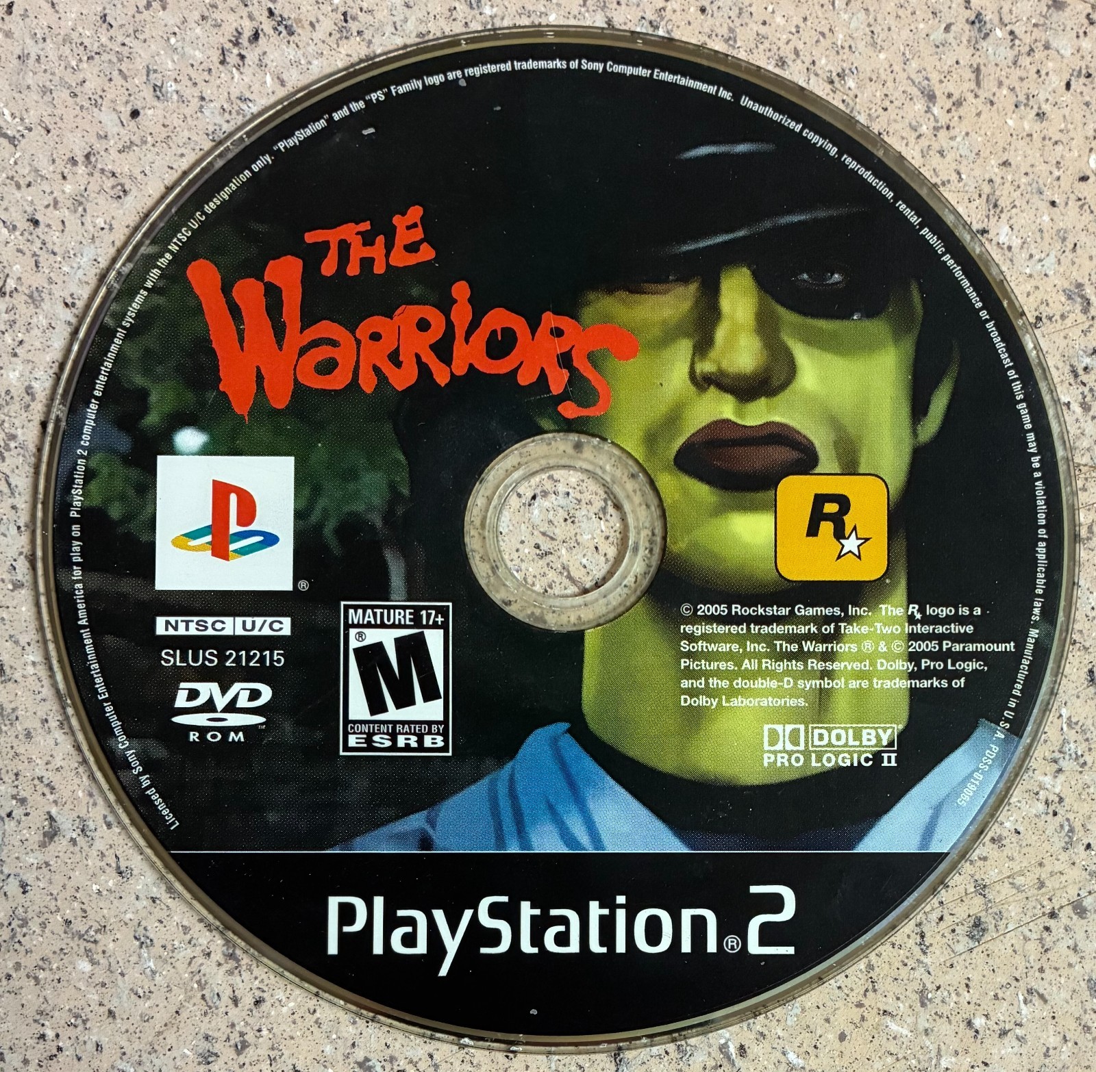 The Warriors Sony PlayStation 2, 2006 PS2 *DEFECTIVE* Parts Only/For Repair