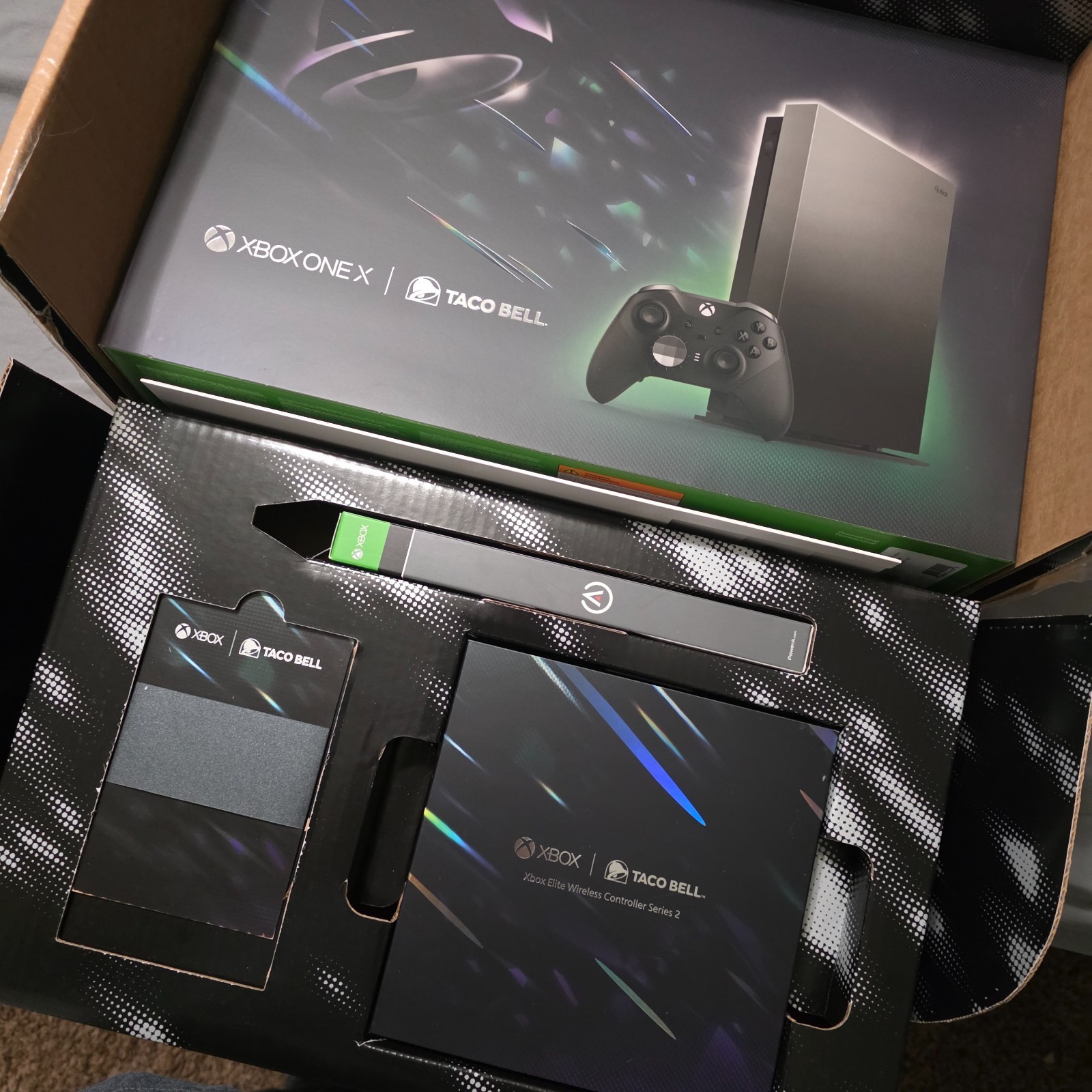 Microsoft Xbox One X Taco Bell Edition Console with Controller, Wi-Fi Capability