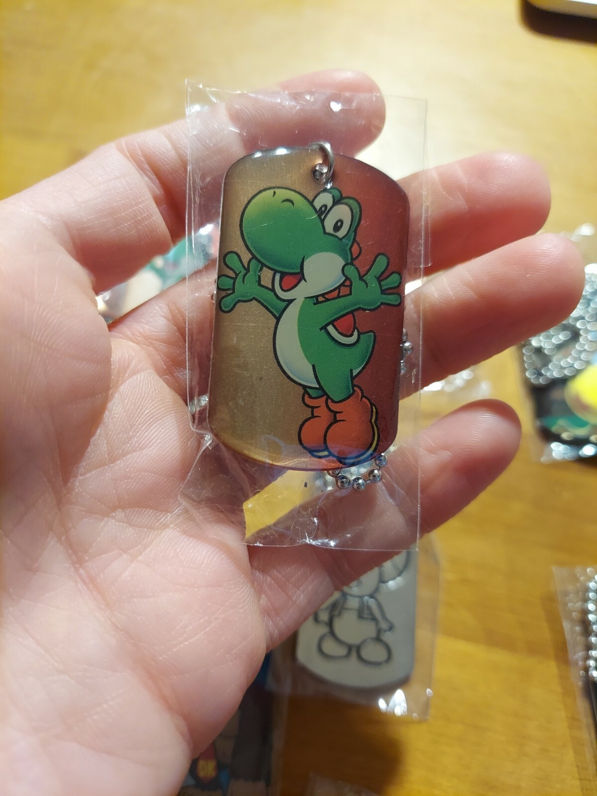 Super Mario Dogtag Tag Chain Necklace Bowser Toad Peach Donkey Kong Luigi