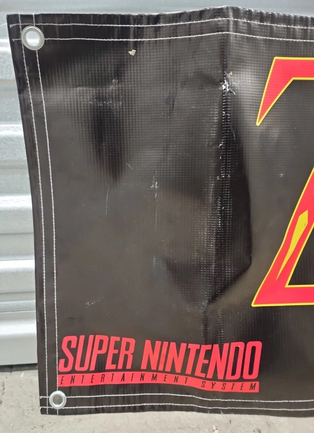 Legend of Zelda Store Display Banner SNES Super Nintendo Promo Standee Authentic