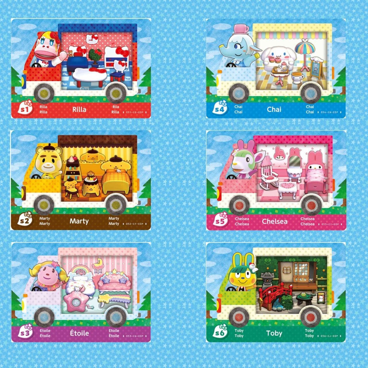 Villager Amiibo Animal Crossing New Horizon ALL 508pcs Sanrio RV Free sticker