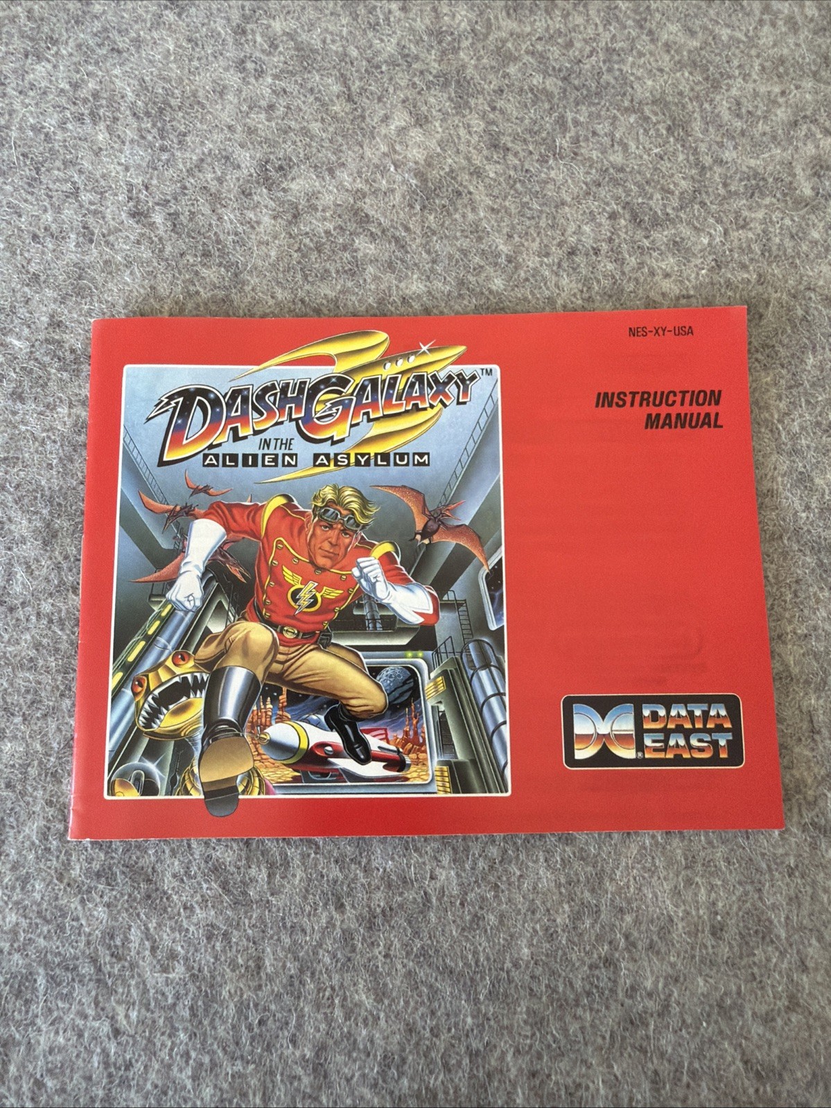 Dash Galaxy in the Alien Asylum (NES, 1990) – Instruction Manual / Booklet Only