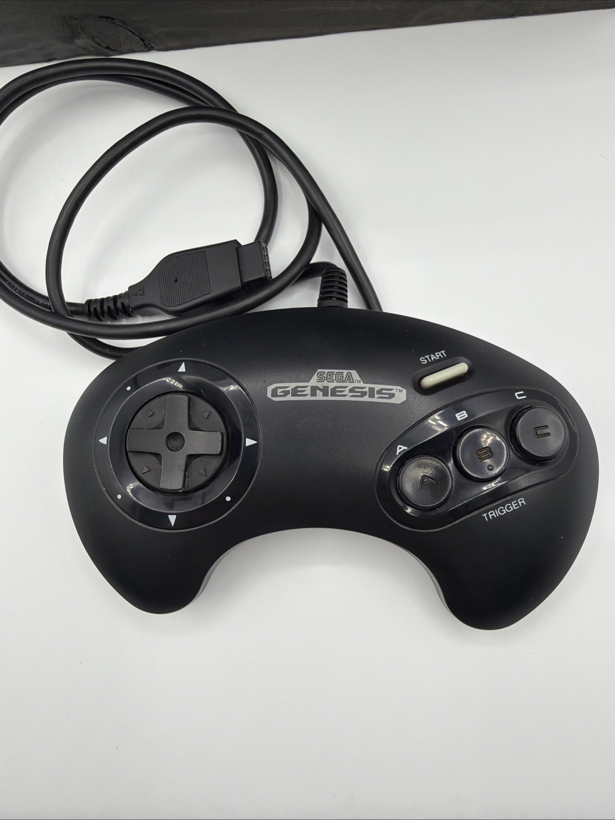 Sega Genesis 3 Button Control Pad Controller W/ Box MK-1650 UNTESTED Vintage