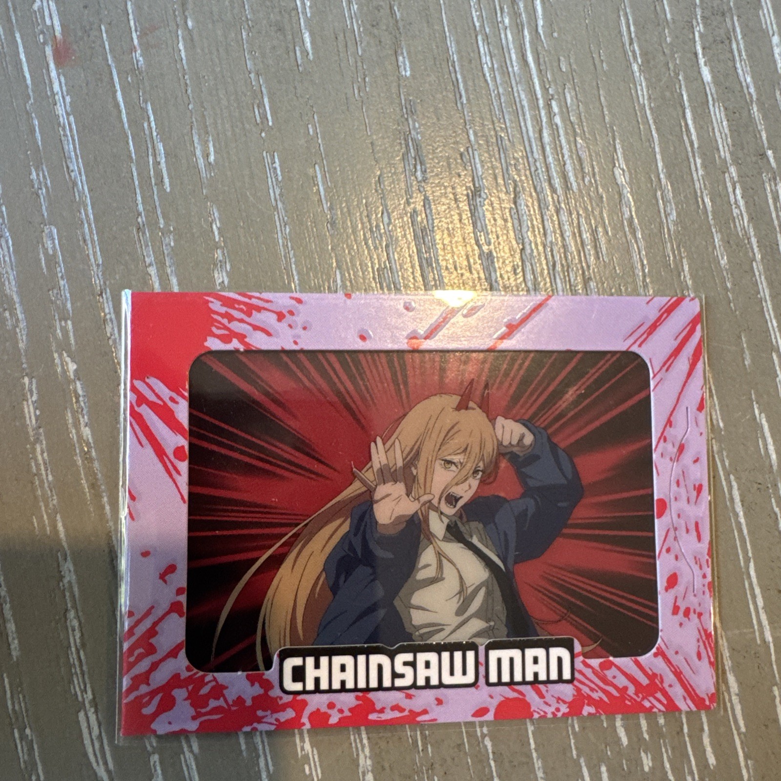 FiGPiN CHAINSAW MAN POWER CYBERCEL CARD COMMON *NEW*
