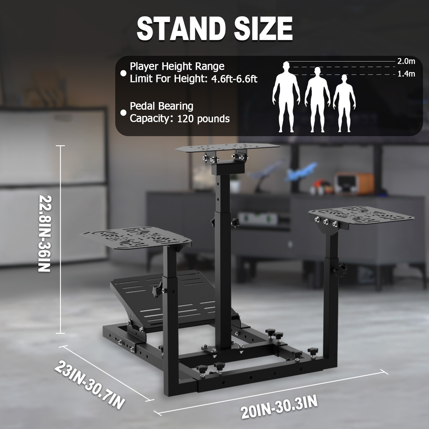 Marada Flight Simulator Stand or Racing Cockpit Fit Logitech NO SEAT electronics