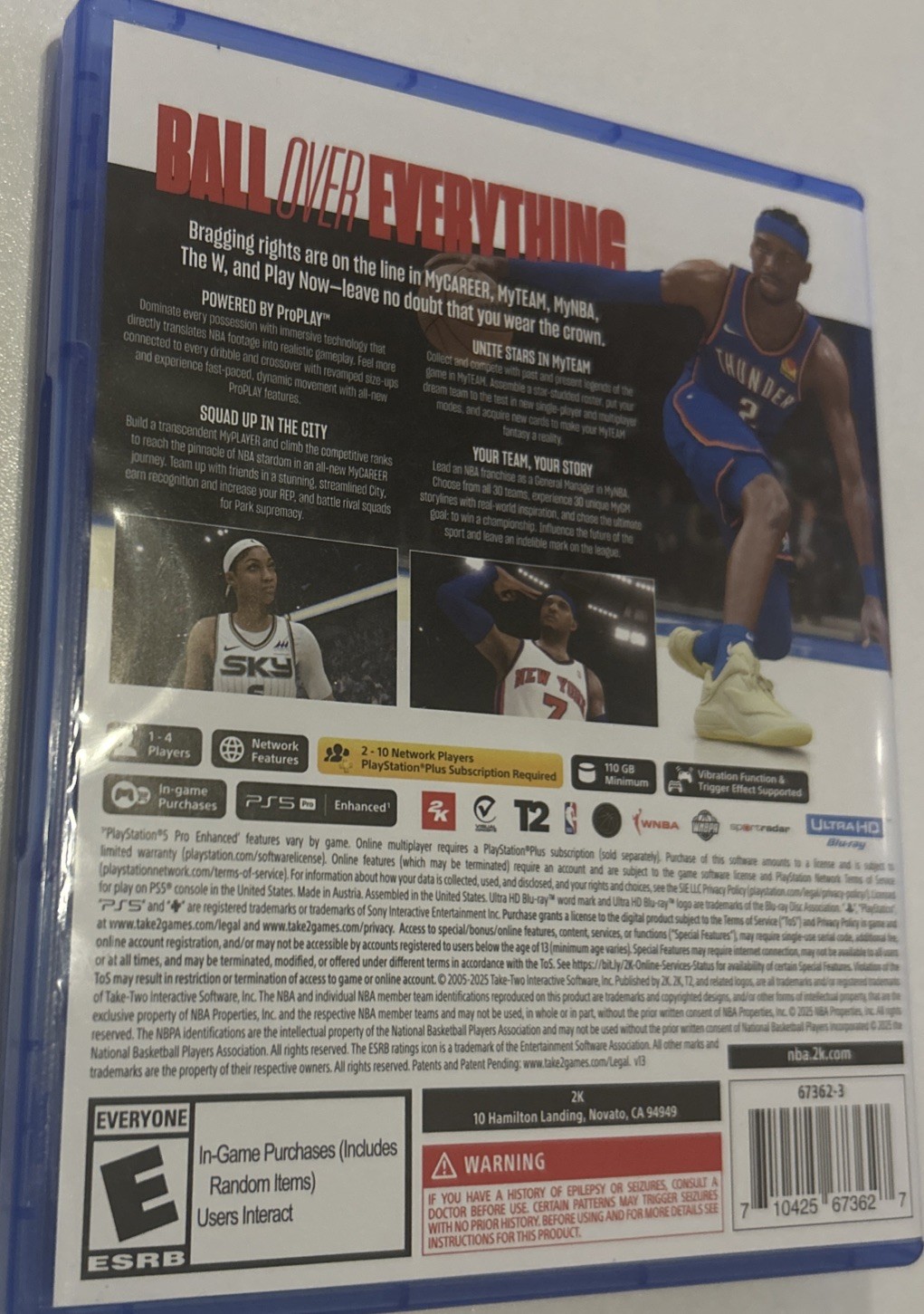 NBA 2K26 PS5 2025 Standard Edition Shai Gilgeous -Alexander Cover