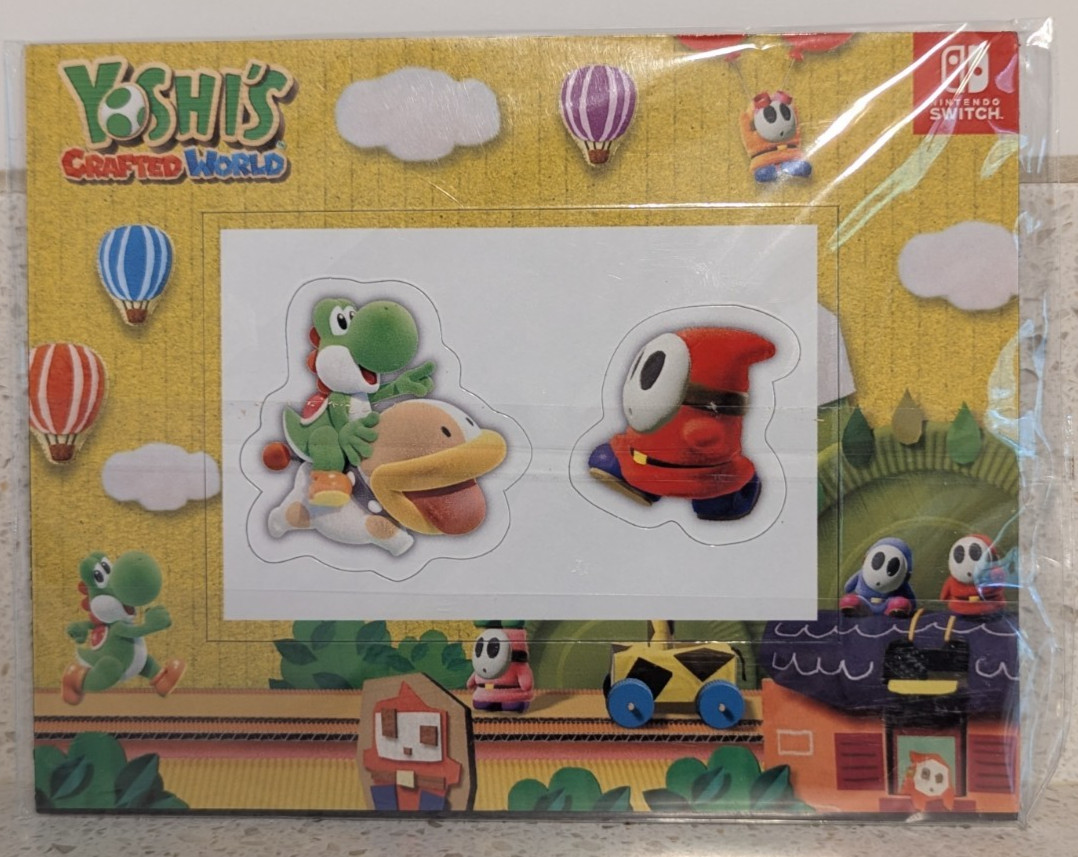 Yoshi’s Crafted World Nintendo Switch Promo Magnet Frame Set Display 2019