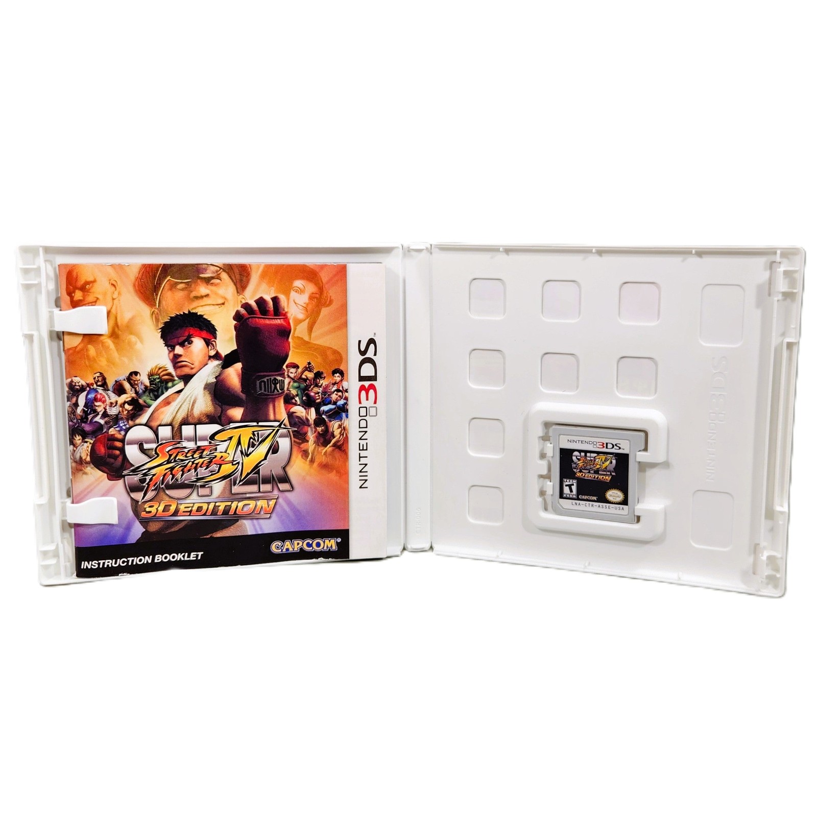 Super Street Fighter IV 3D Edition Holographic Lenticular Slipcover Nintendo 3DS