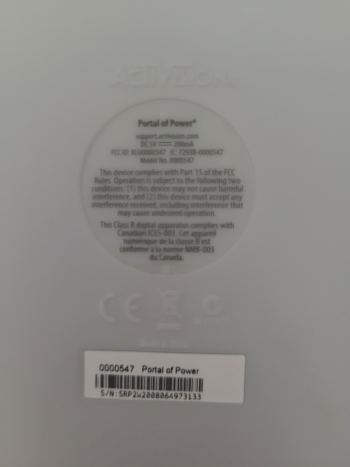 Skylanders Portal of Power Model 0000547 Compatible with WiiU, PS3, PS4