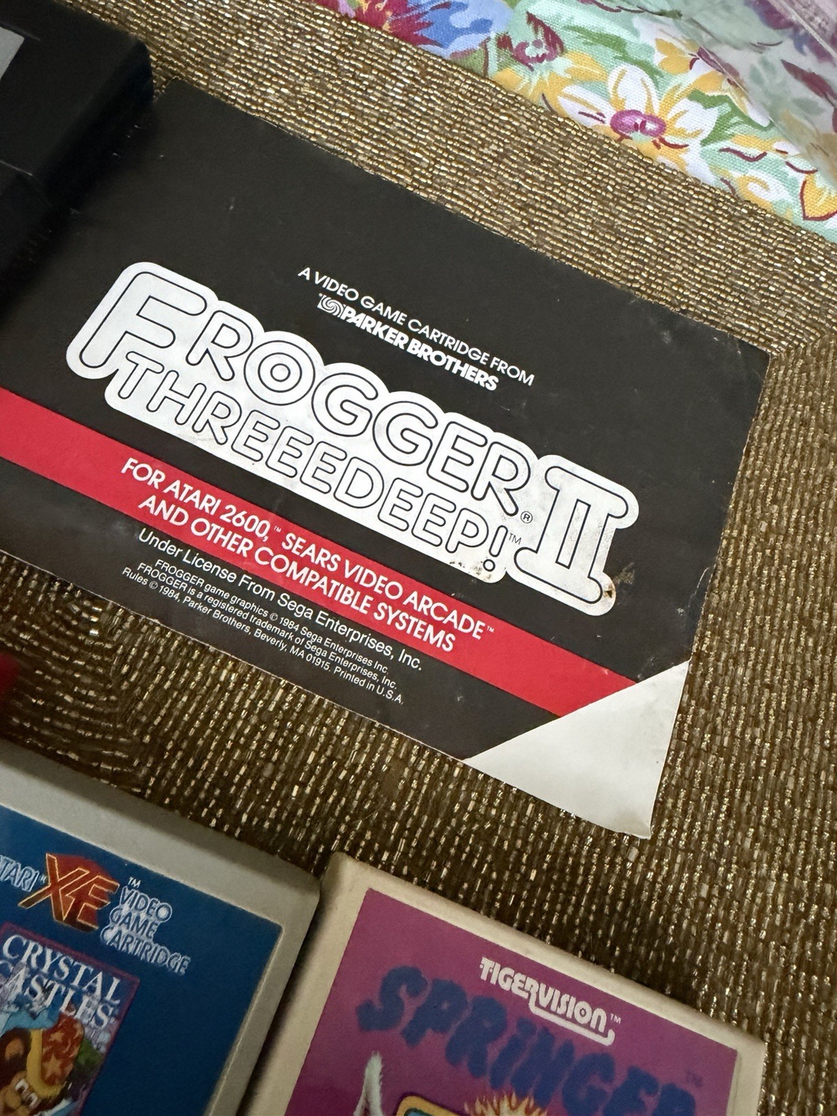 Atari 2600 RARE JAWBREAKER, Wall Ball, frogger 2 Three deep, Crystal Castles XE