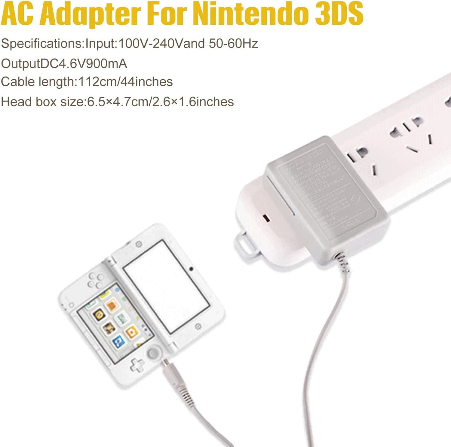 LOT AC Adapter Home Wall Charger Cable for Nintendo DSi/ 2DS/ 3DS DSi XL System