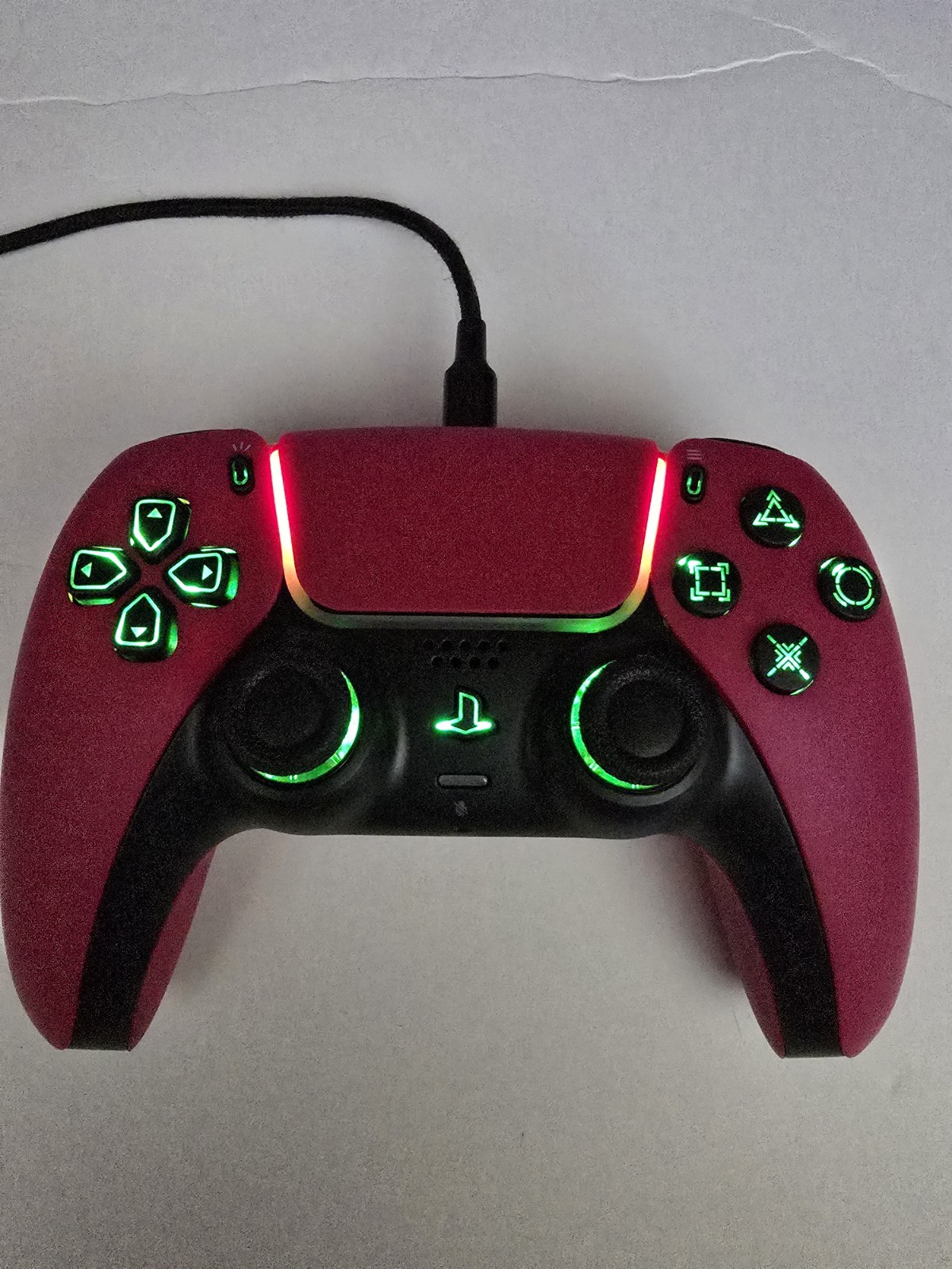 SONY COSMIC RED PS5 LED LIGHTS CONTROLLER, 7 DIFFERENT COLORS