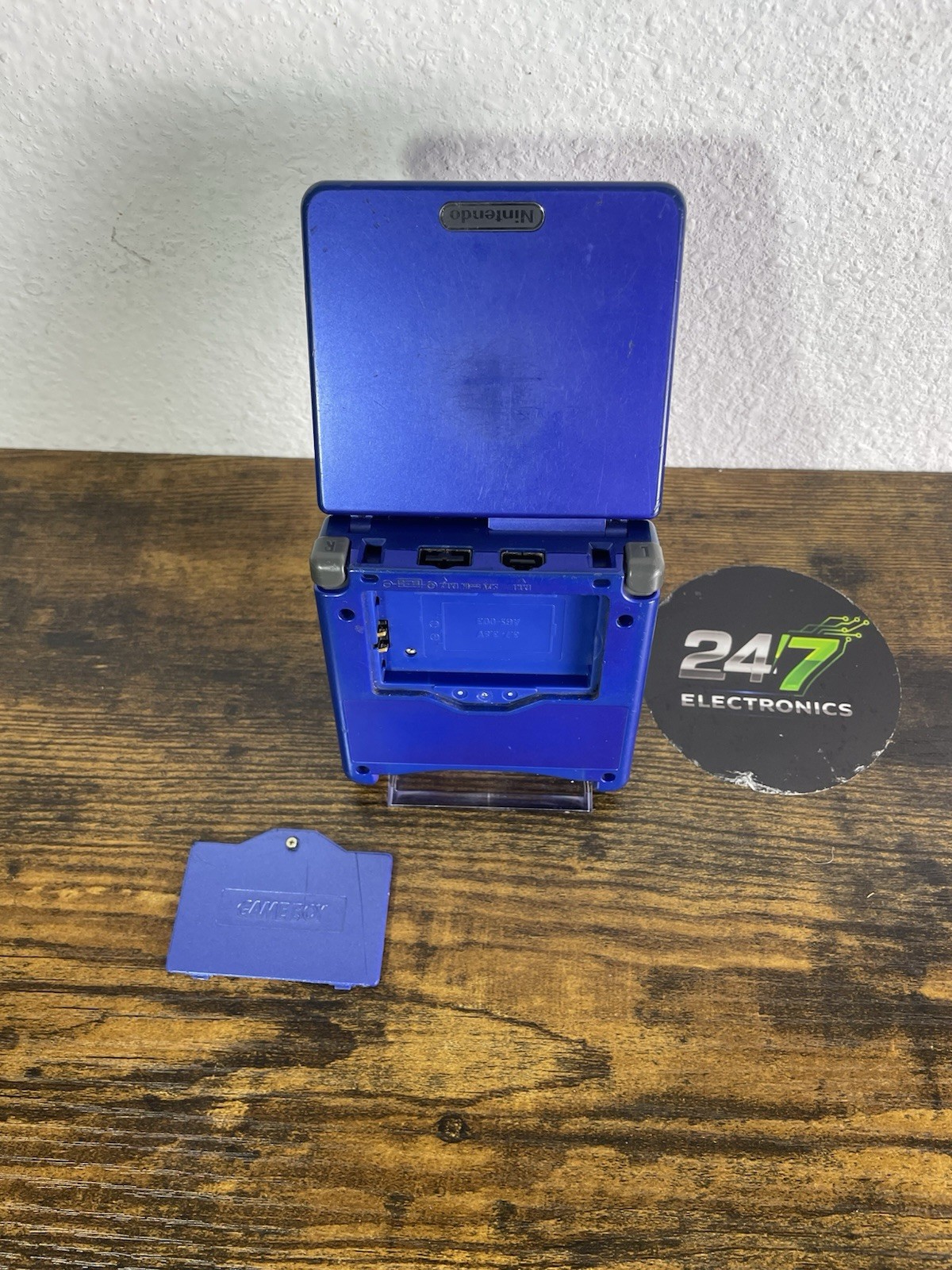 Gameboy Advance SP 001 Nintendo Cobalt Blue Advance Handheld TESTED READ DEFECT