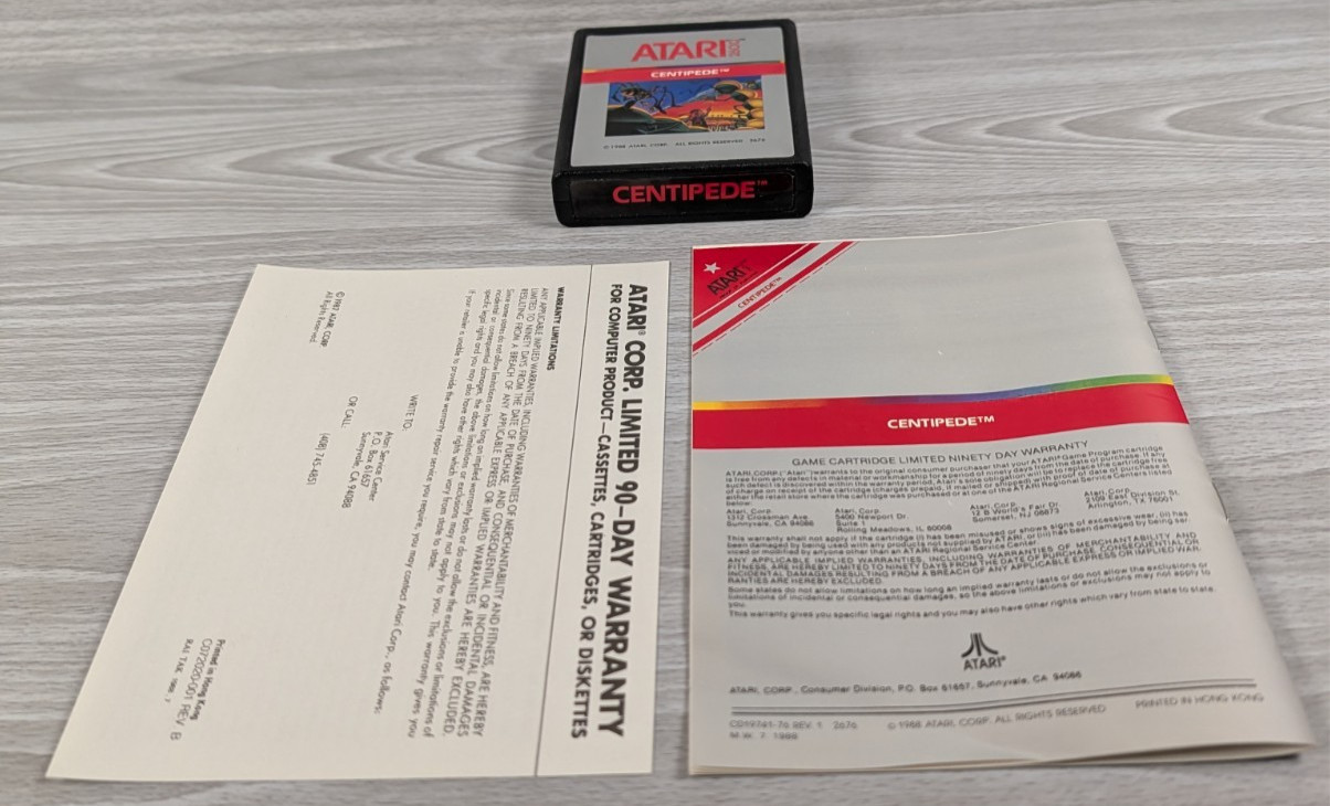 Atari 2600 Games Bundle Lot, CIB, Centipede, Grand Prix, Circus, Video Olympics