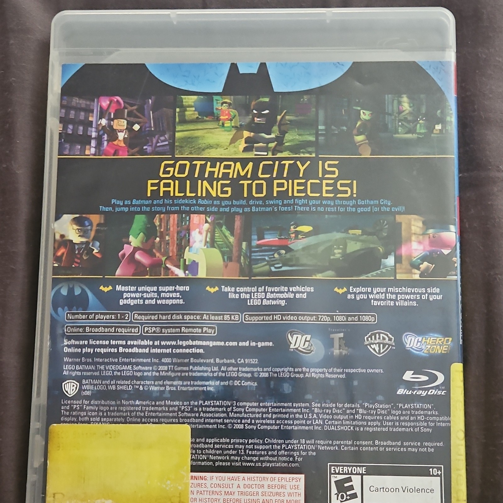 Warner Bros. LEGO Batman: The Videogame PS3 2008 E10+ Multiplayer
