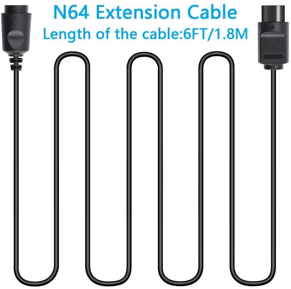 1.8m/6ft N64 Controller Extension Cables for N64 Controller Extra Cable