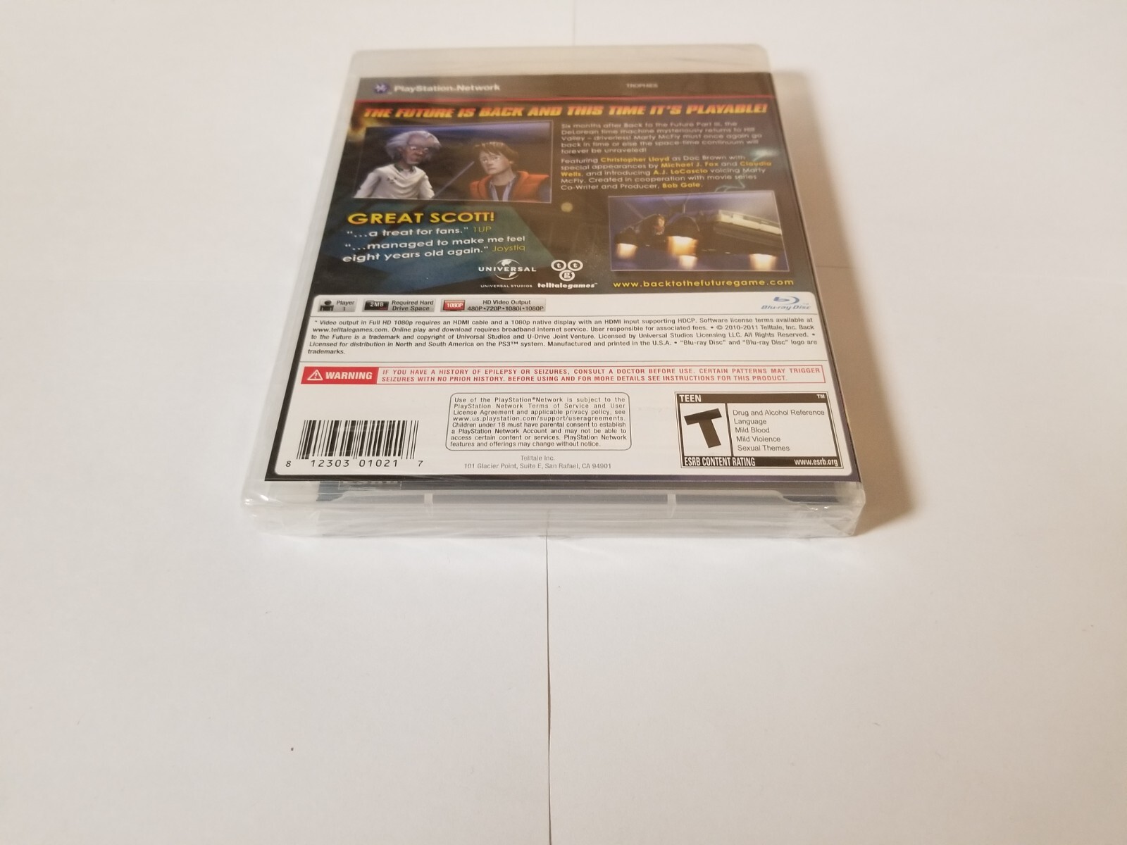 Back to the Future The Game Sony PlayStation 3 PS3 New