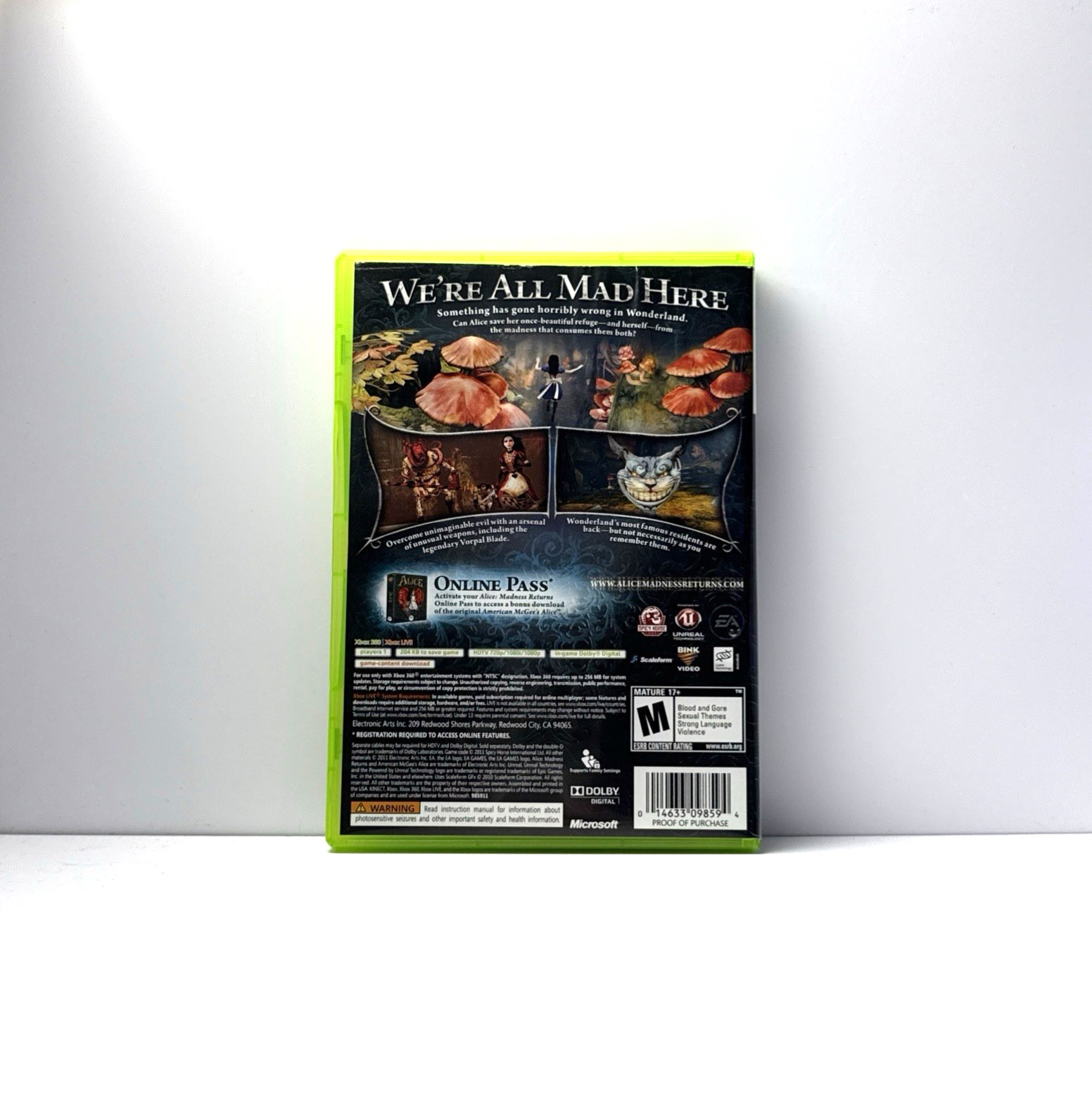 Alice: Madness Returns Microsoft Xbox 360 CIB Complete Refurbished & Tested