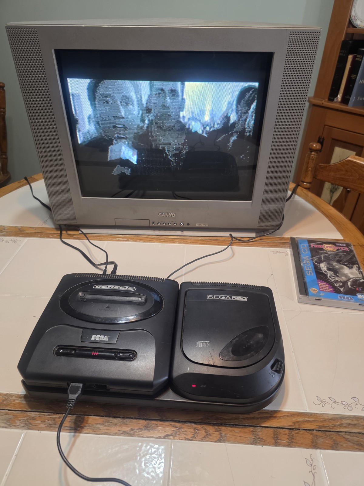 Sega CD Model 2 With Model 2 Genesis