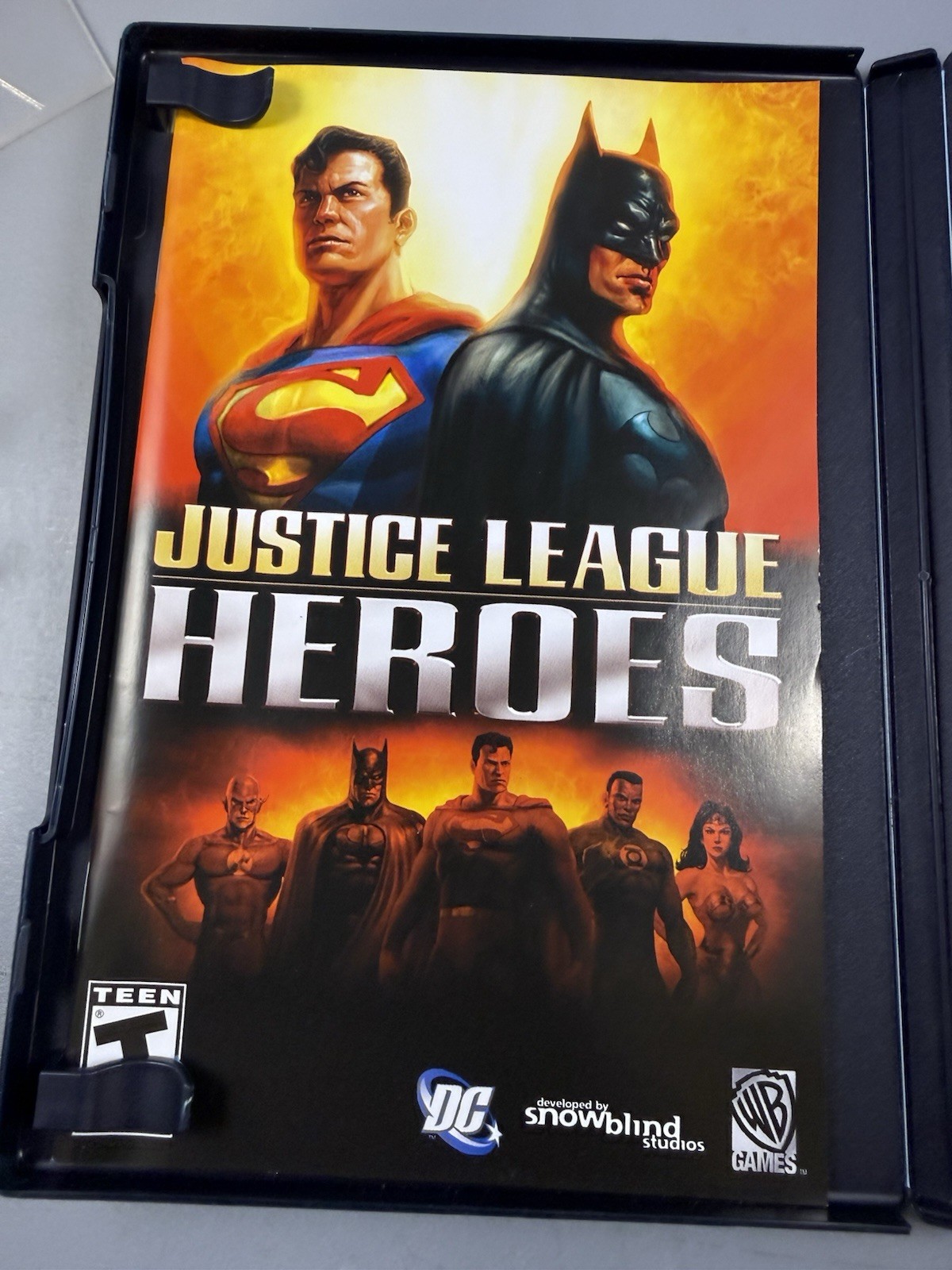 Justice League Heroes Sony PlayStation 2 Warner Bros Manual NTSC-U/C Action 2006