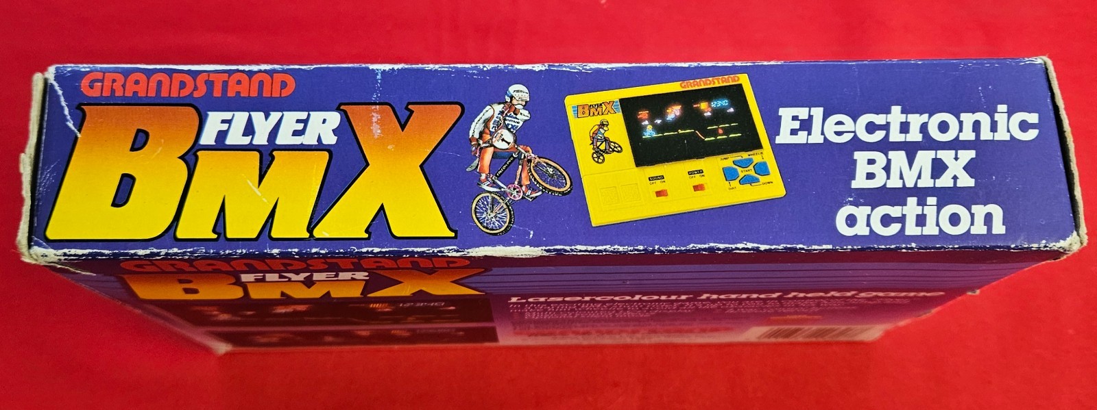 Grandstand Flyer BMX handheld Game&watch lcd game lasercolour Tomy