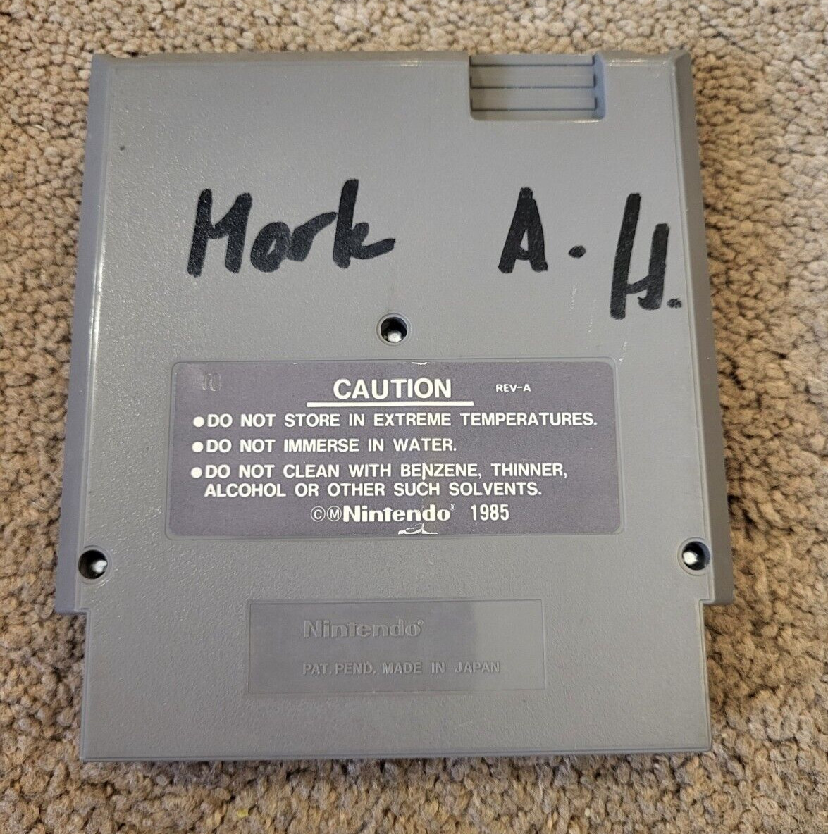 Total Recall Nintendo 1990 Game Cartridge
