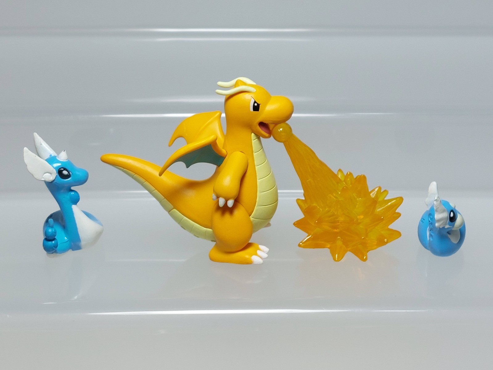 Dragonite Dragonair Dratini Pokemon Figure Set Gashapon Bandai L09 0.8-1.8in
