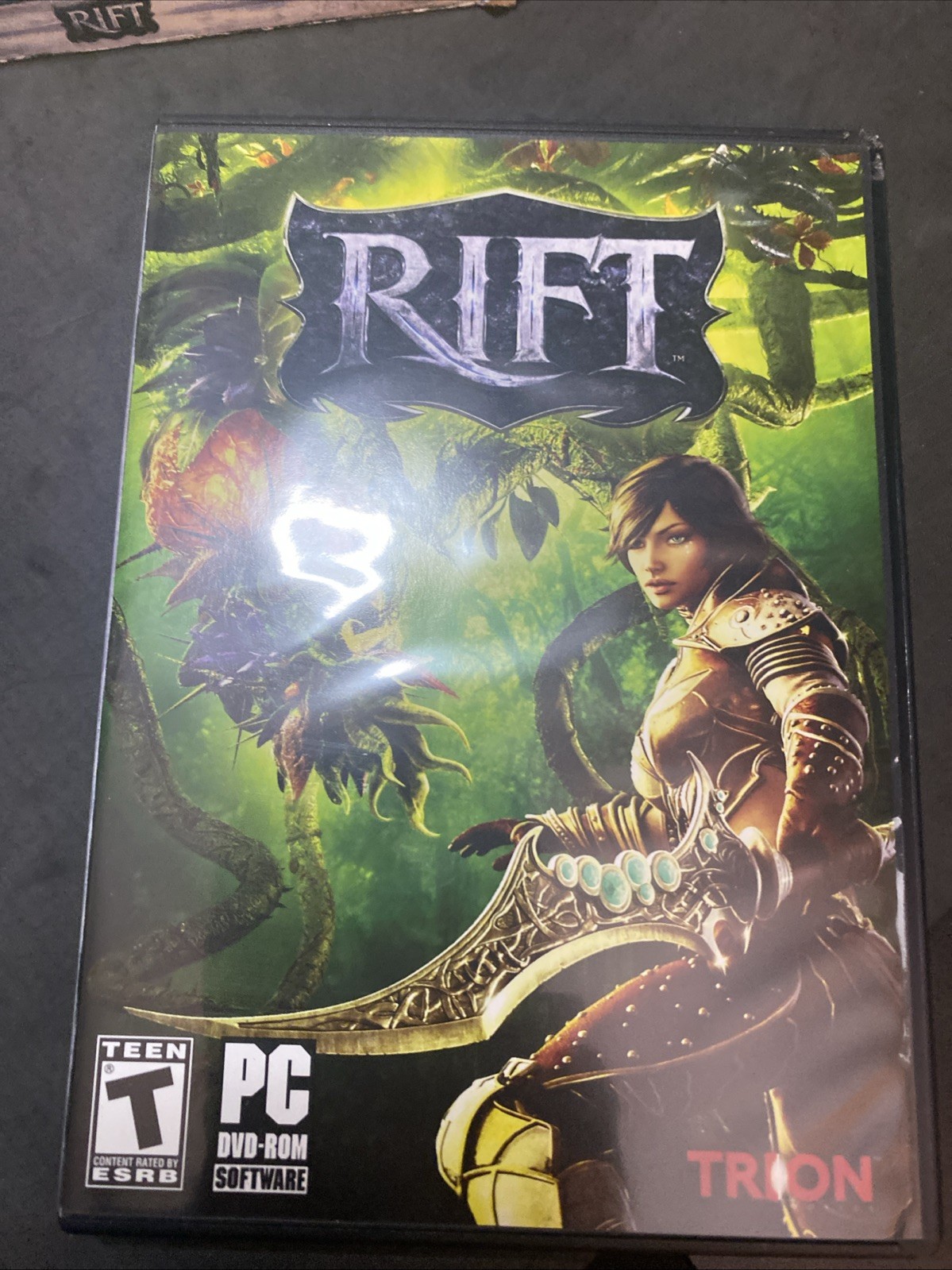 Rift PC DVD-ROM Video Game 2011 Software with Poster Trion role playing CIB