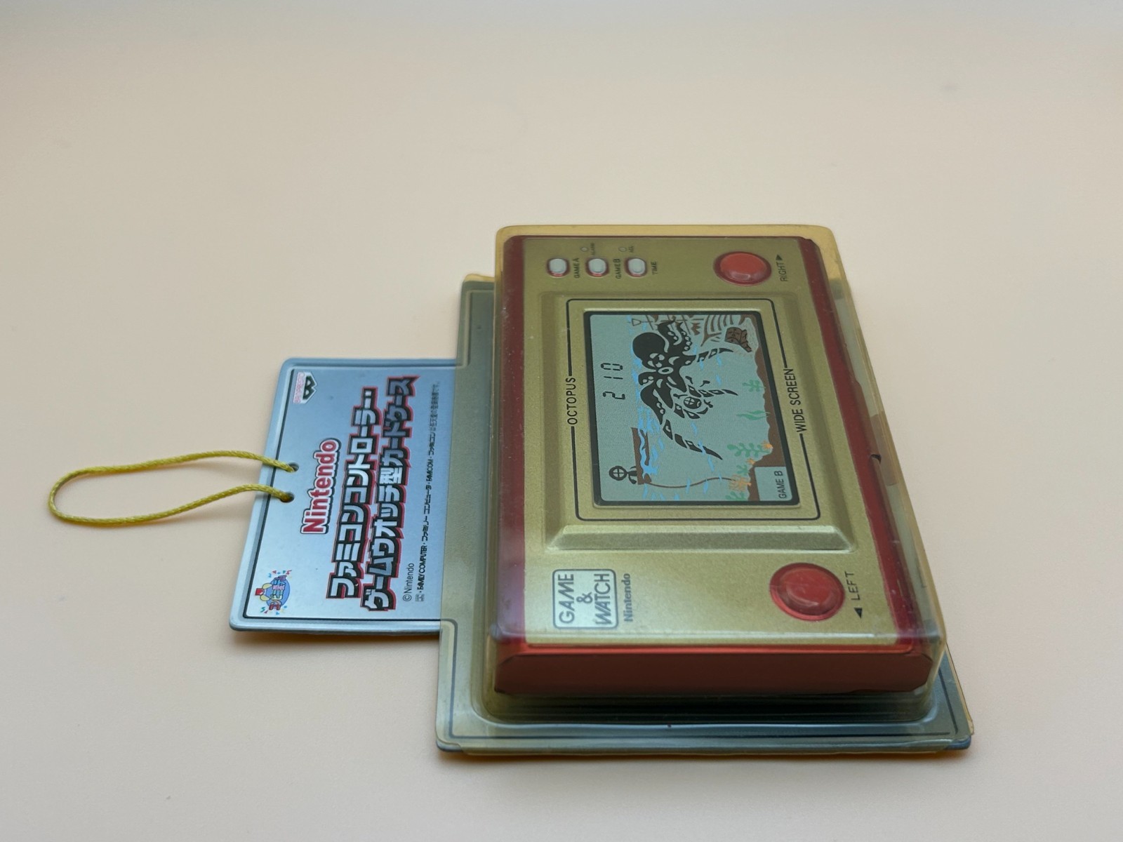 NO GAME Nintendo Game & Watch Banpresto Card Case OCTOPUS Sealed NOS