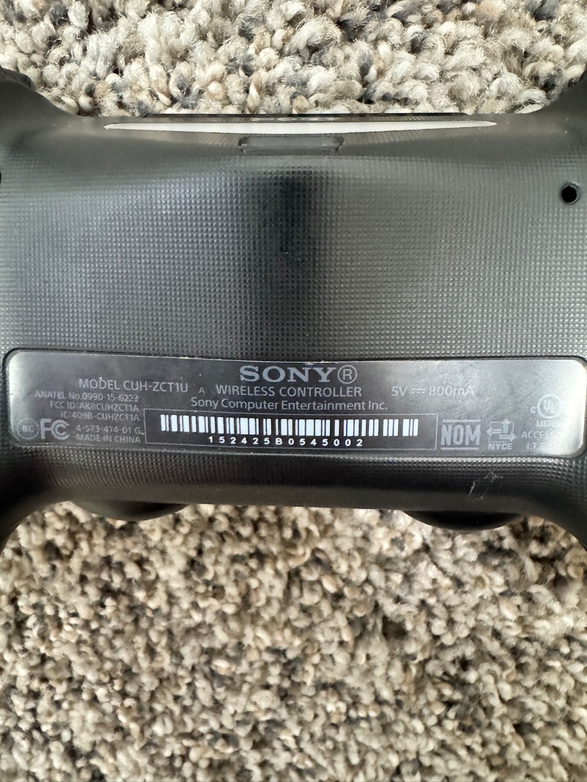 Sony DualShock 4 Wireless Controller Black CUH-ZCT1U OEM PS4 Genuine Tested Work