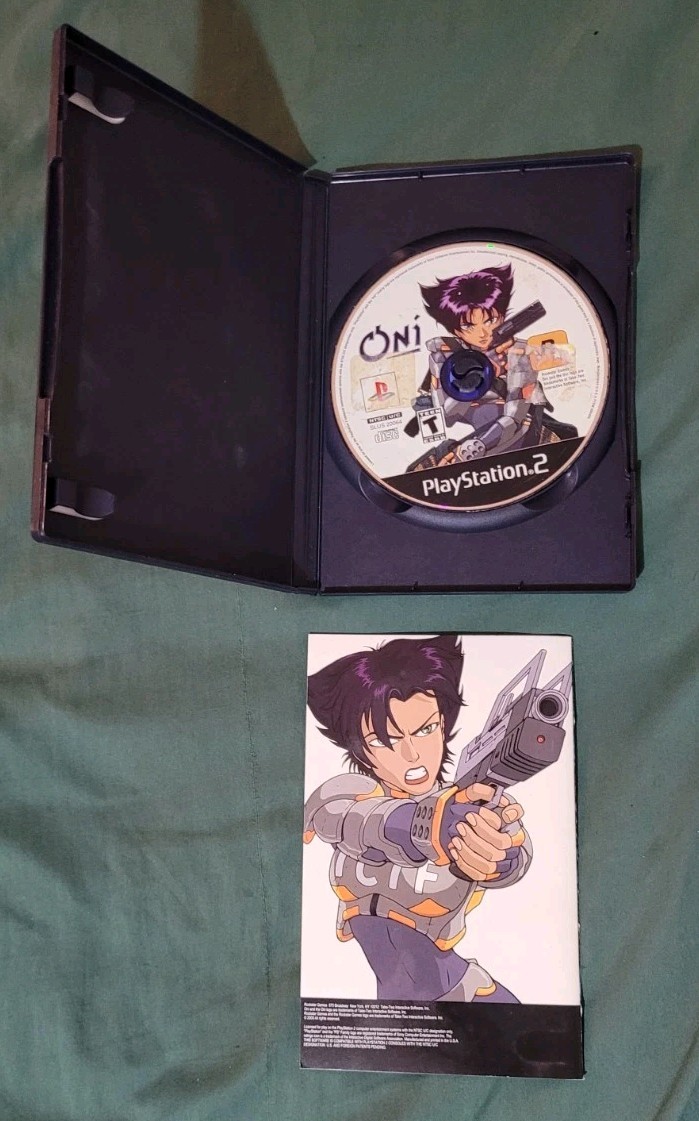 Oni (Sony PlayStation 2, 2001) In Case w Manual – Tested & Working (Read All)