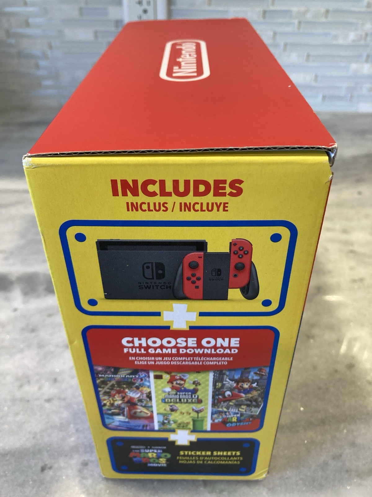Nintendo Switch ZELDA OLED EMPTY BOX with Cardboard Insert Tray Owners Manual US