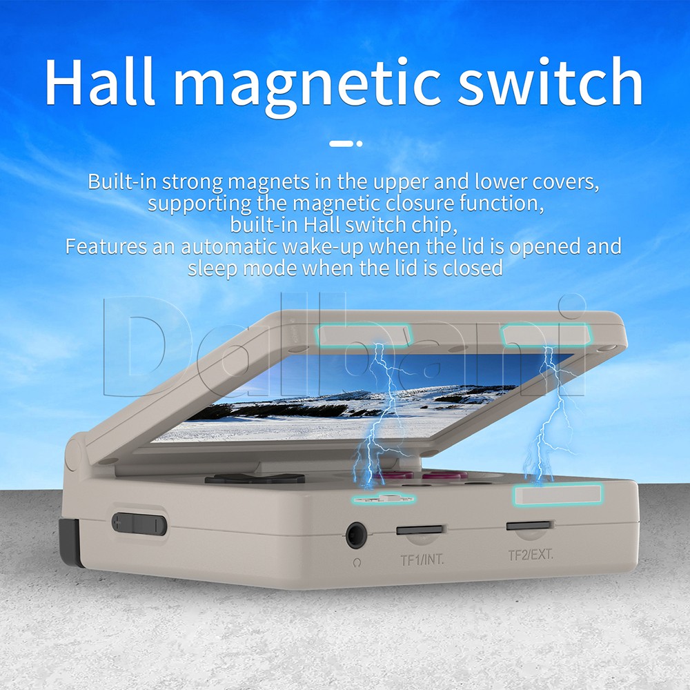 RG35XX SP Flip Anbernic Gray Linux Handheld Game Console