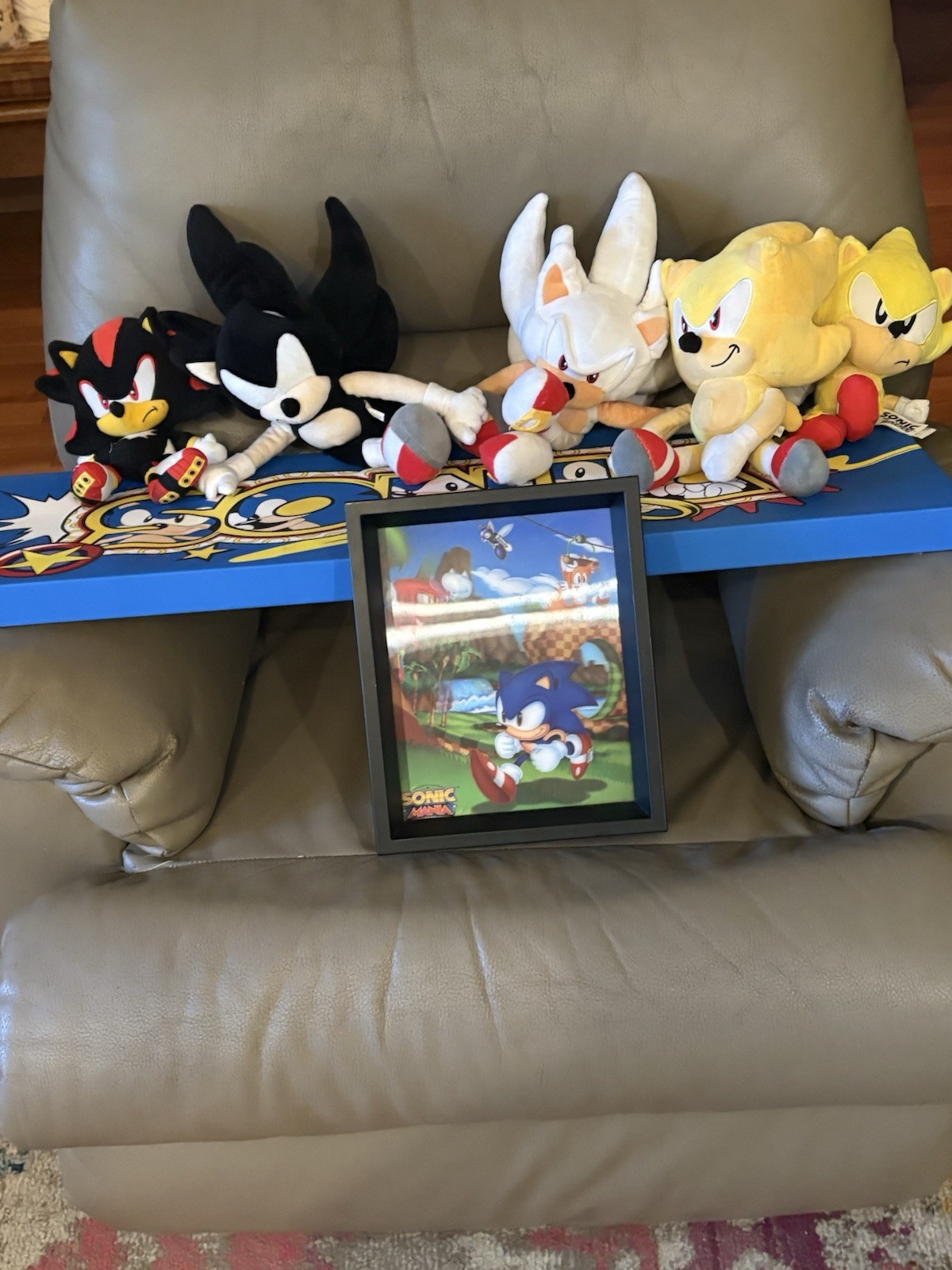Sonic Plush Doll Lot – , Shadow, 2 Supers,Hyper, and sigh + banner