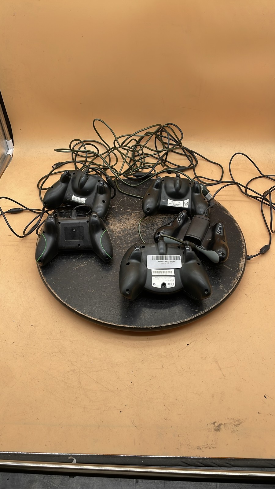 Microsoft Xbox Controller S X08-69873 X08-17160 Wired Controller Lot of 5