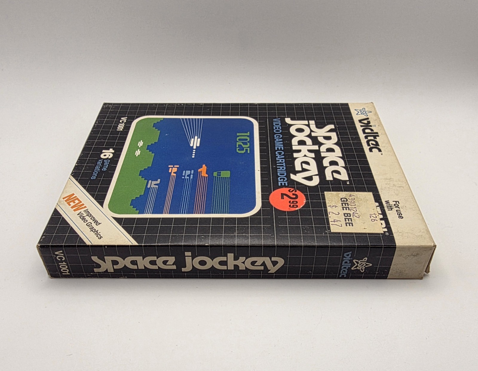 Atari 2600 Video Game Space Jockey Vidtec Space Attack Network CIB 1982