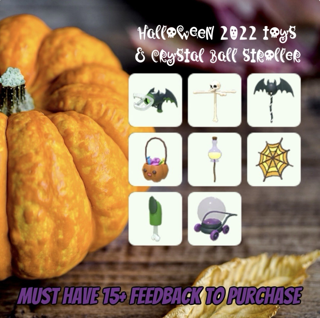 🎀 Halloween 2022 Toys & Crystal Ball Stroller 🎀 ⏩ FAST 🚚 Desc ⬇️ ME 🎀