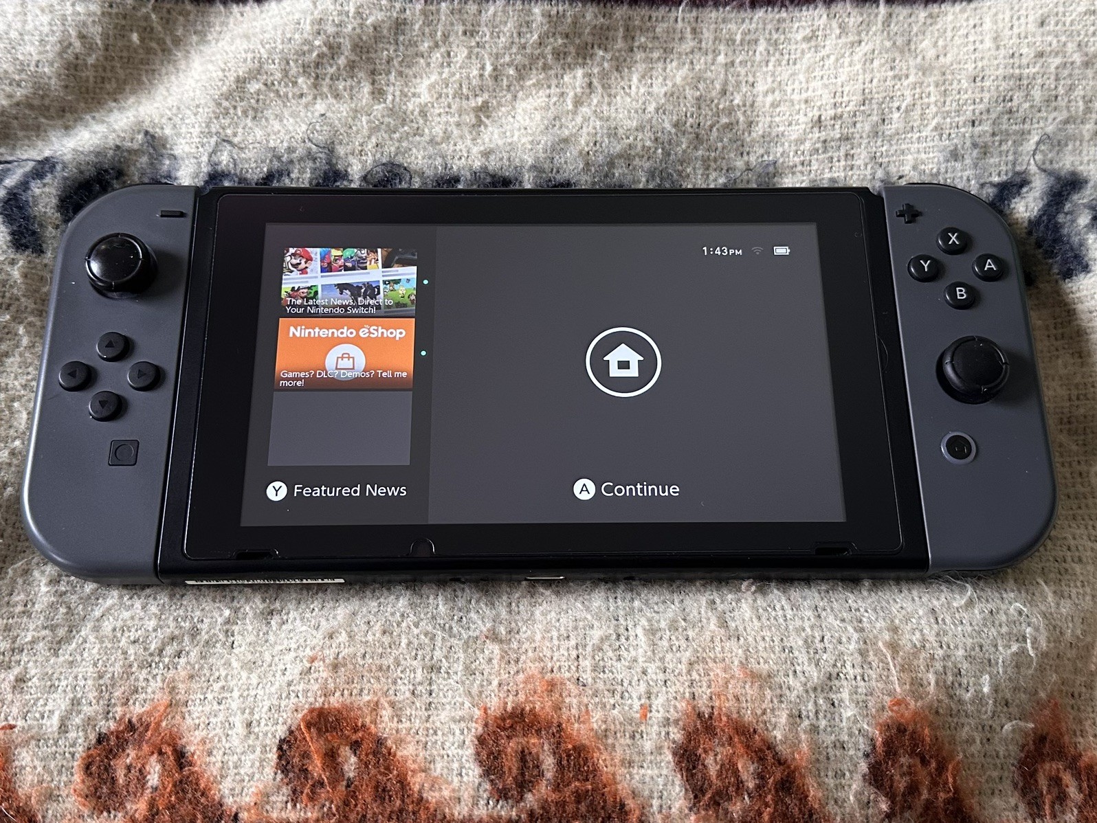 Nintendo Switch Gray HAC-001 CIB Complete Box + Hori Case MINT Screen New Cables