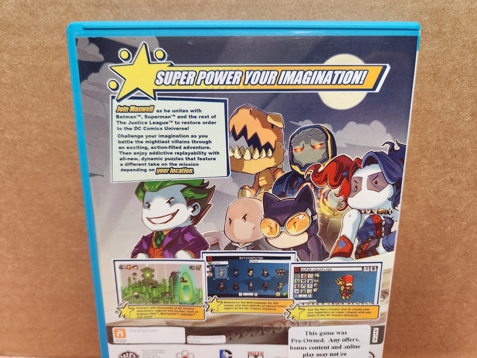 “Scribblenauts Unmasked: A DC Comics Adventure” (Wii, 2012) & Green Lantern DVD
