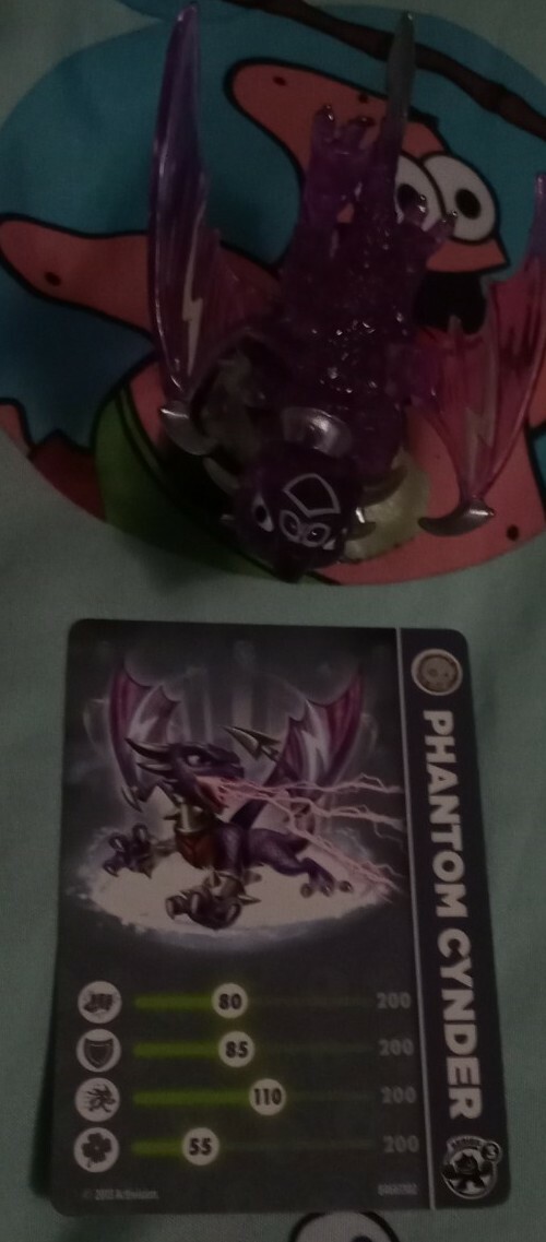 Skylander Swap Force Series 3 Phantom Cynder Purple Figurine With Card XBox One