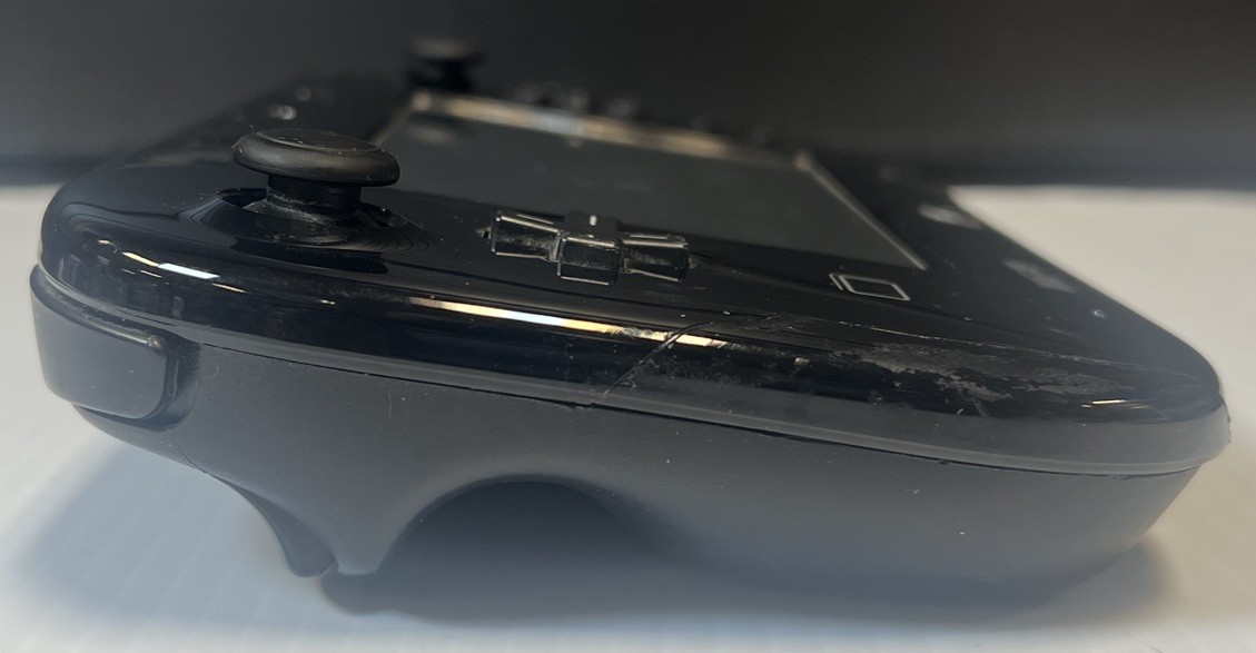Wii U Gamepad Controller Black WUP-010 Parts Only preowned gaming attachment