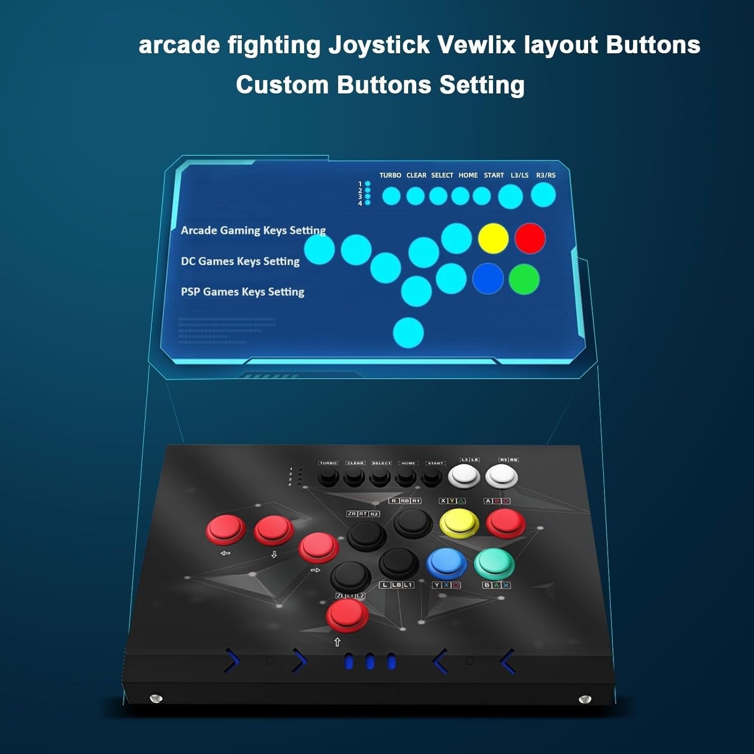 Arcade Stick Joystick Games Controler for Switch NEOGEO Mini Android PC P3