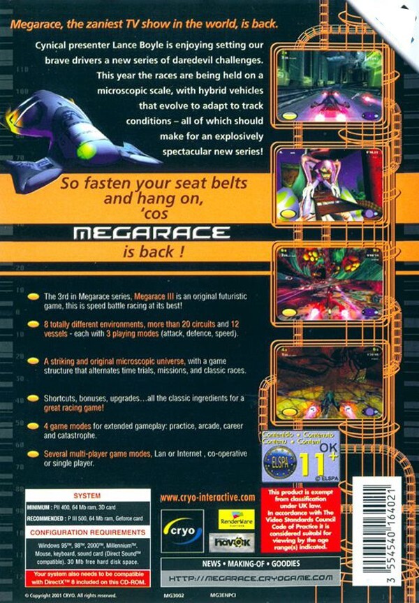 MegaRace 3 PC Game 2001 Cryo Interactive Windows 10 11
